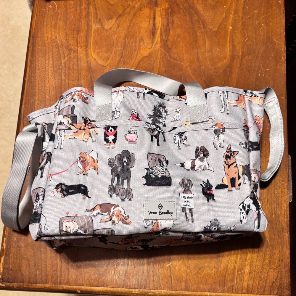 Vera Bradley Dog Print Shoulder Bag